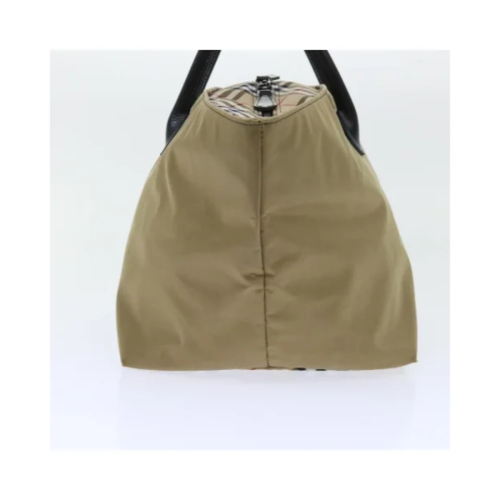 Burberry Vintage Pre-owned Nylon handbags Beige Dames
