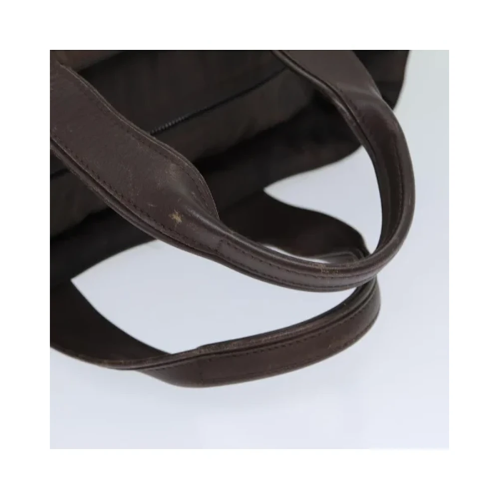 Hermès Vintage Pre-owned Nylon handbags Brown Dames