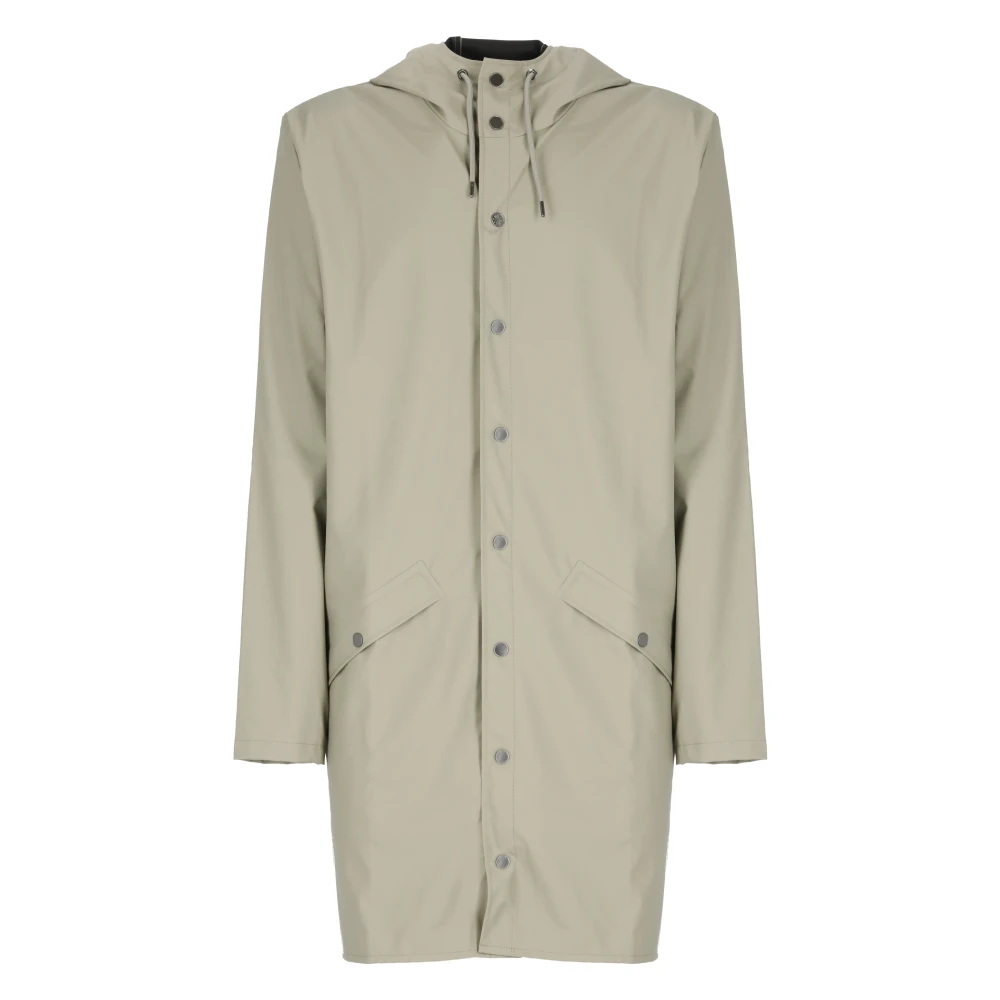 Rains , Parkas, Male, Gray, S, Tech Fabric Raincoat