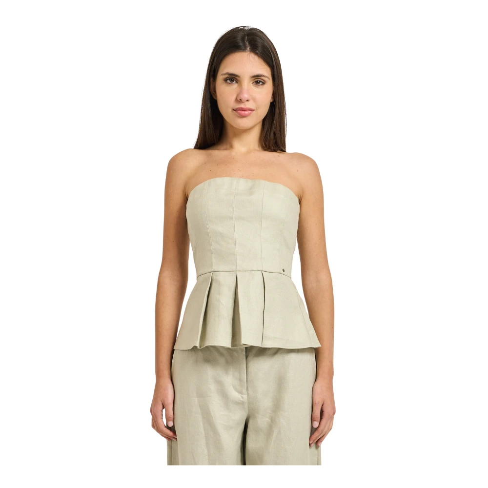 Armani Exchange Damen Beige Blusen & Hemden, Sgröße: