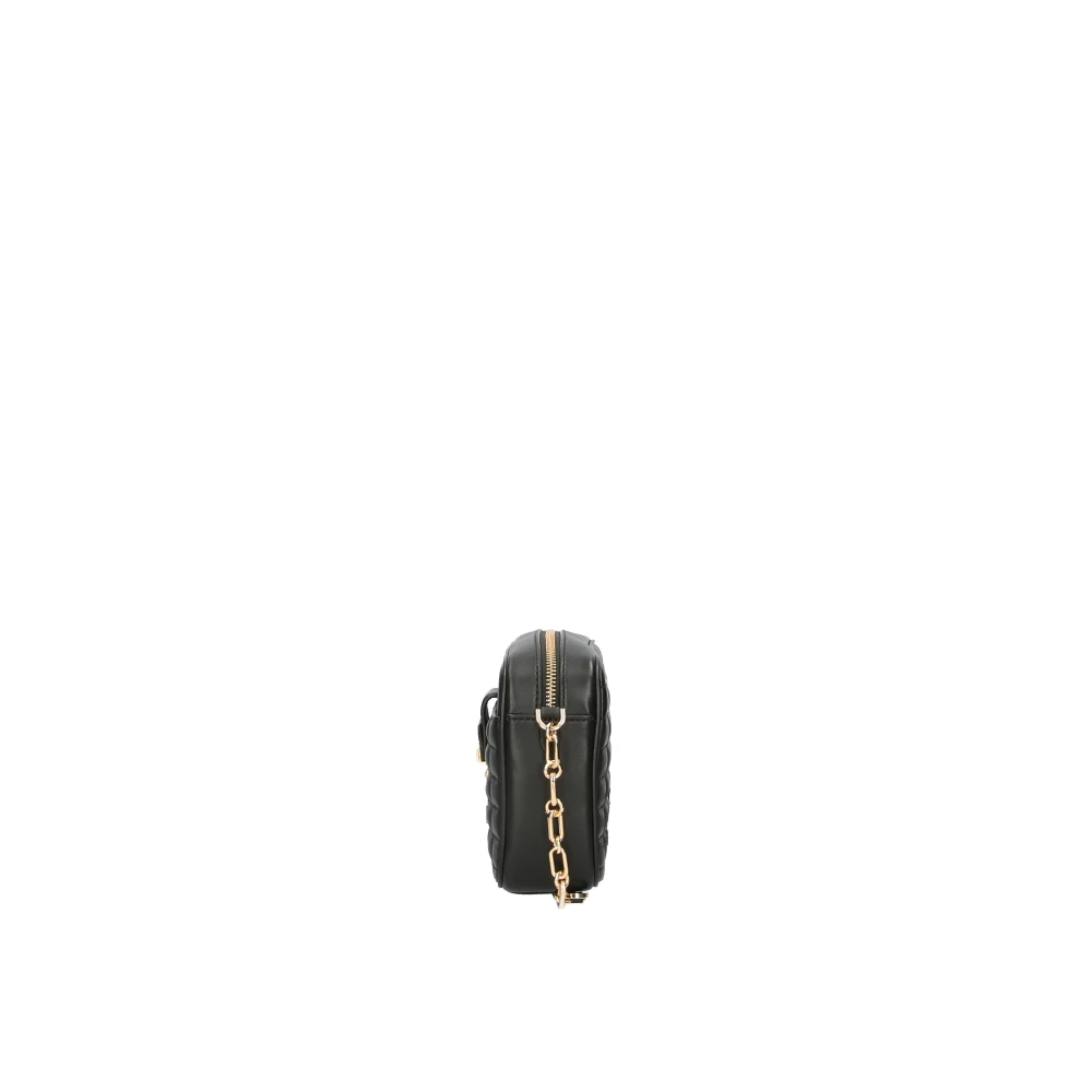 Michael Kors Zwarte leren gewatteerde schoudertas Black Dames