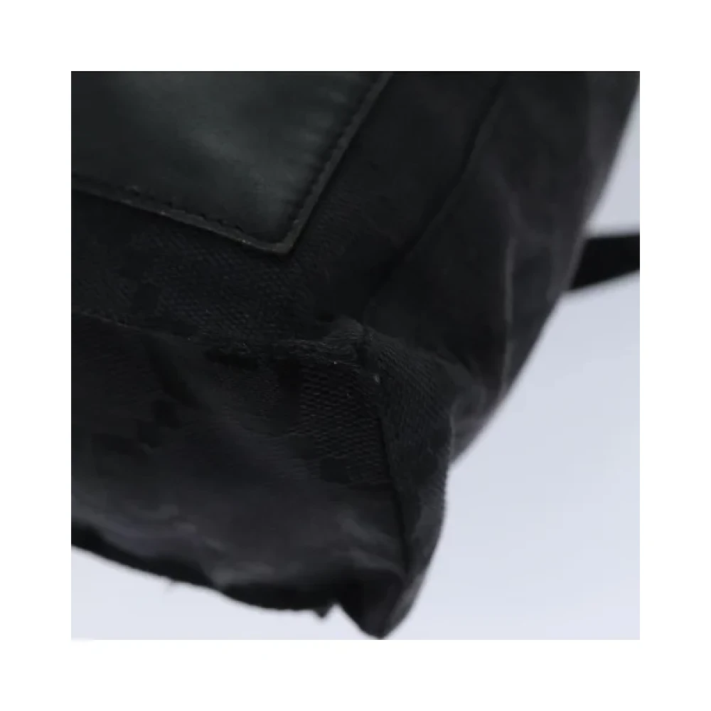 Gucci Vintage Pre-owned Canvas backpacks Black Dames