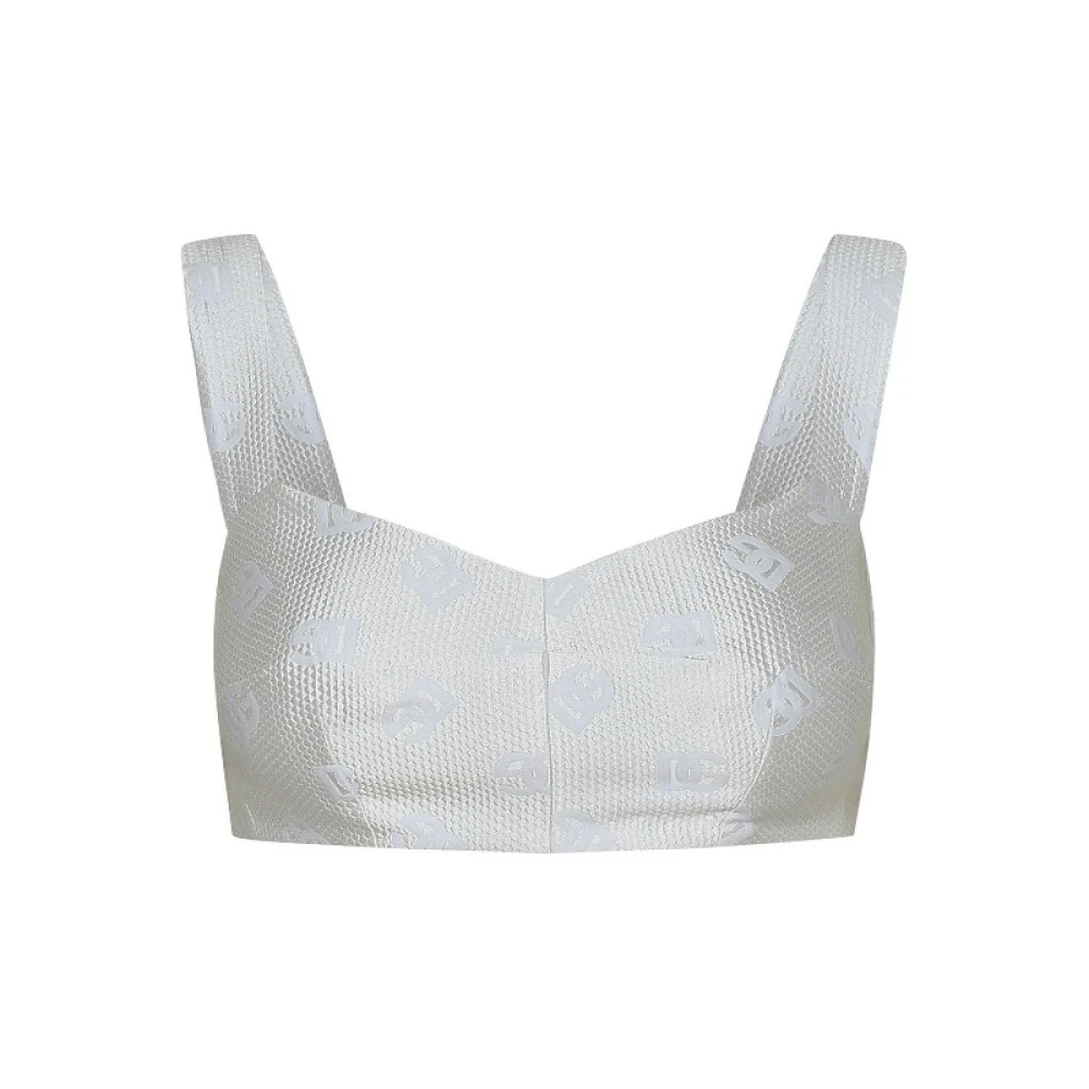 Dolce & Gabbana Stijlvolle TOP voor Modeliefhebbers White Dames