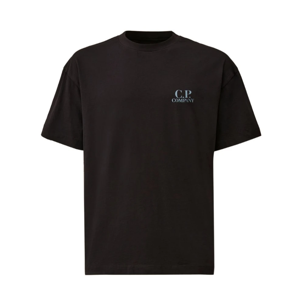 C.p. Company Men's Blue T-Shirts, M, Logo Cotton T-Shirt