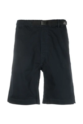 Navy Blue Waist-Strap Shorts