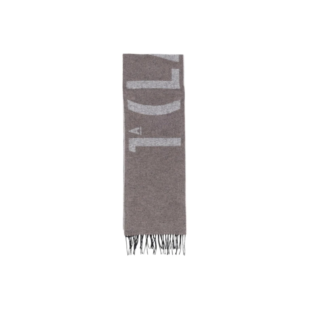 Alviero Martini 1a Classe Beige Geruit Patroon Wollen Sjaal Gray Dames