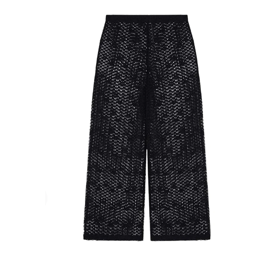 Emporio Armani Donna Nero Pantaloni, M, New,