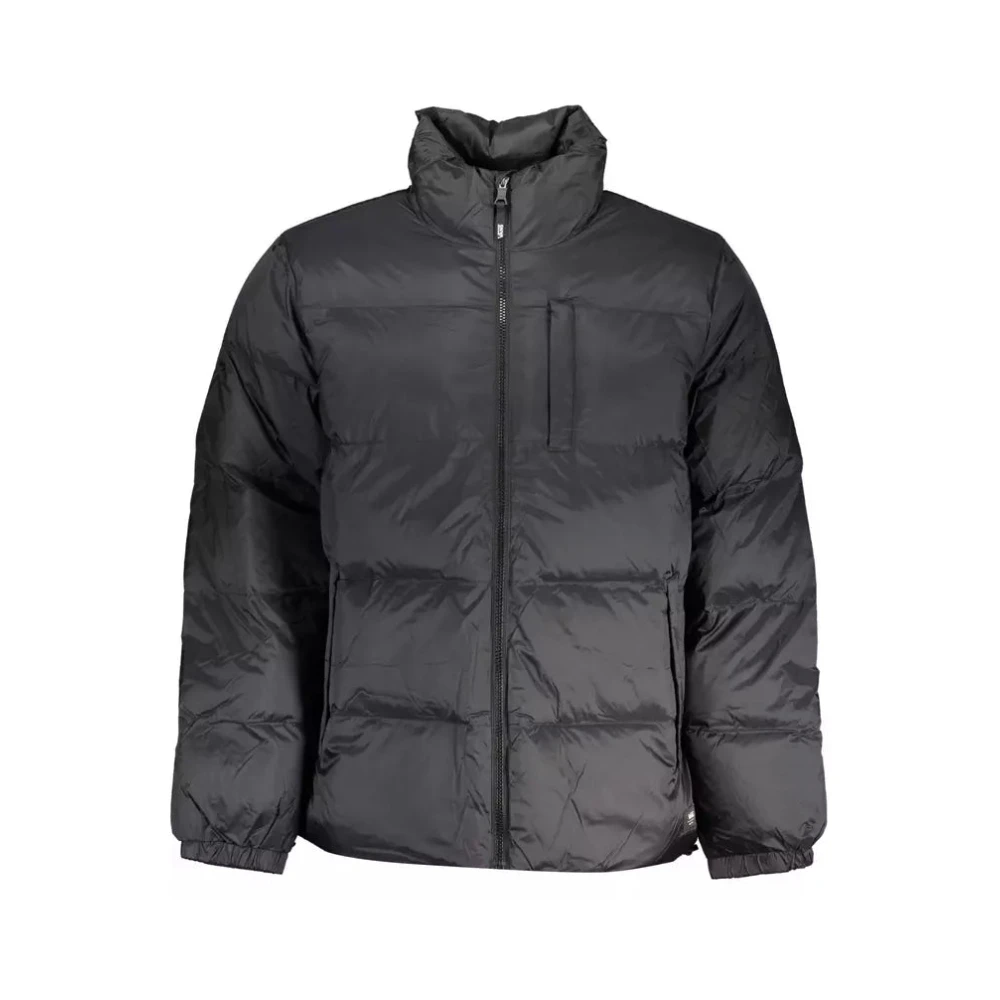 Vans Men's Black Winter Jackets, Xs, Polyester Jacket With Logo