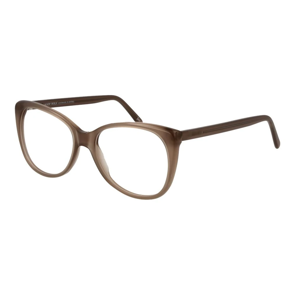 Andy Wolf Unisex Brown Acetate Optical Frame