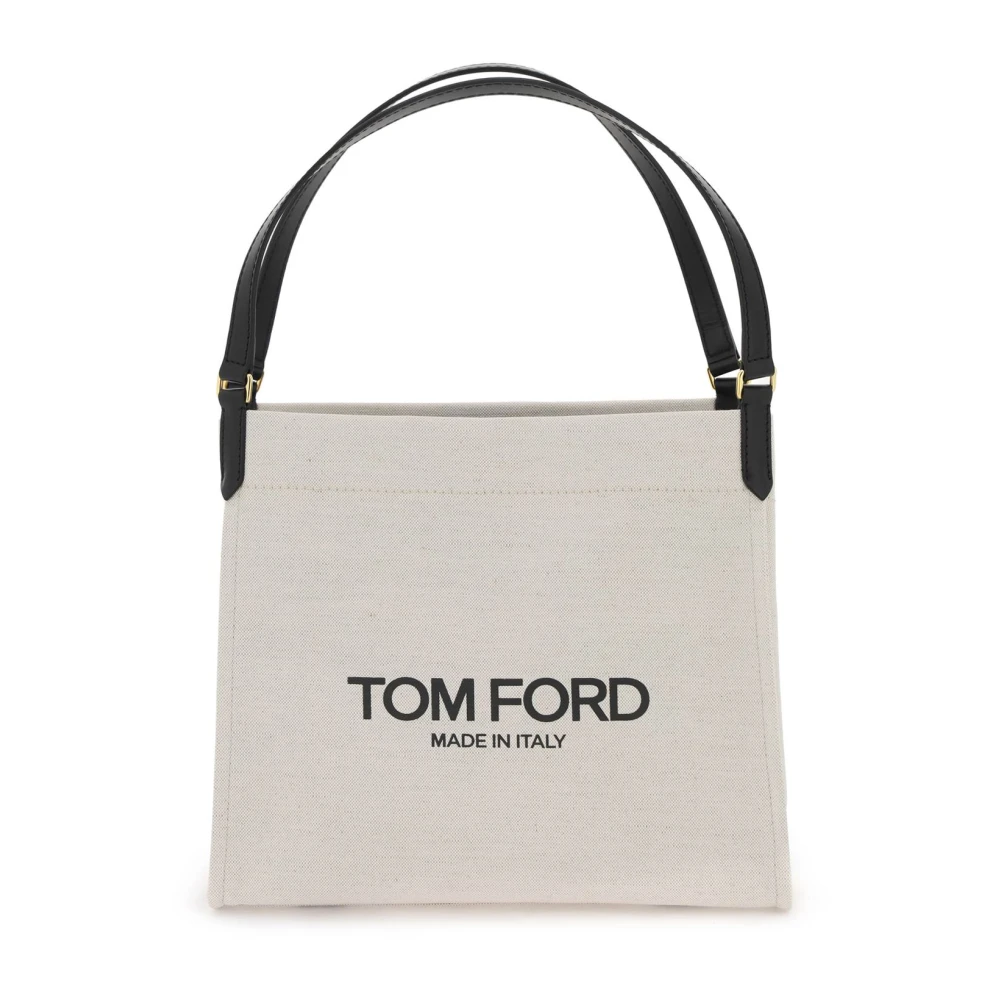 Tom Ford Stijlvolle Amalfi Tote Tas met Logo Black Dames