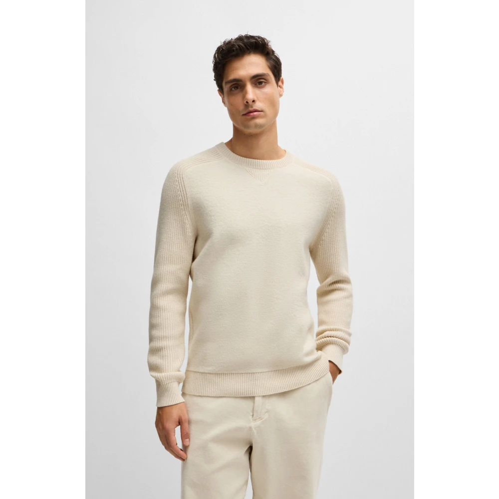Hugo Boss Stijlvolle Pullover Sweater Beige Heren