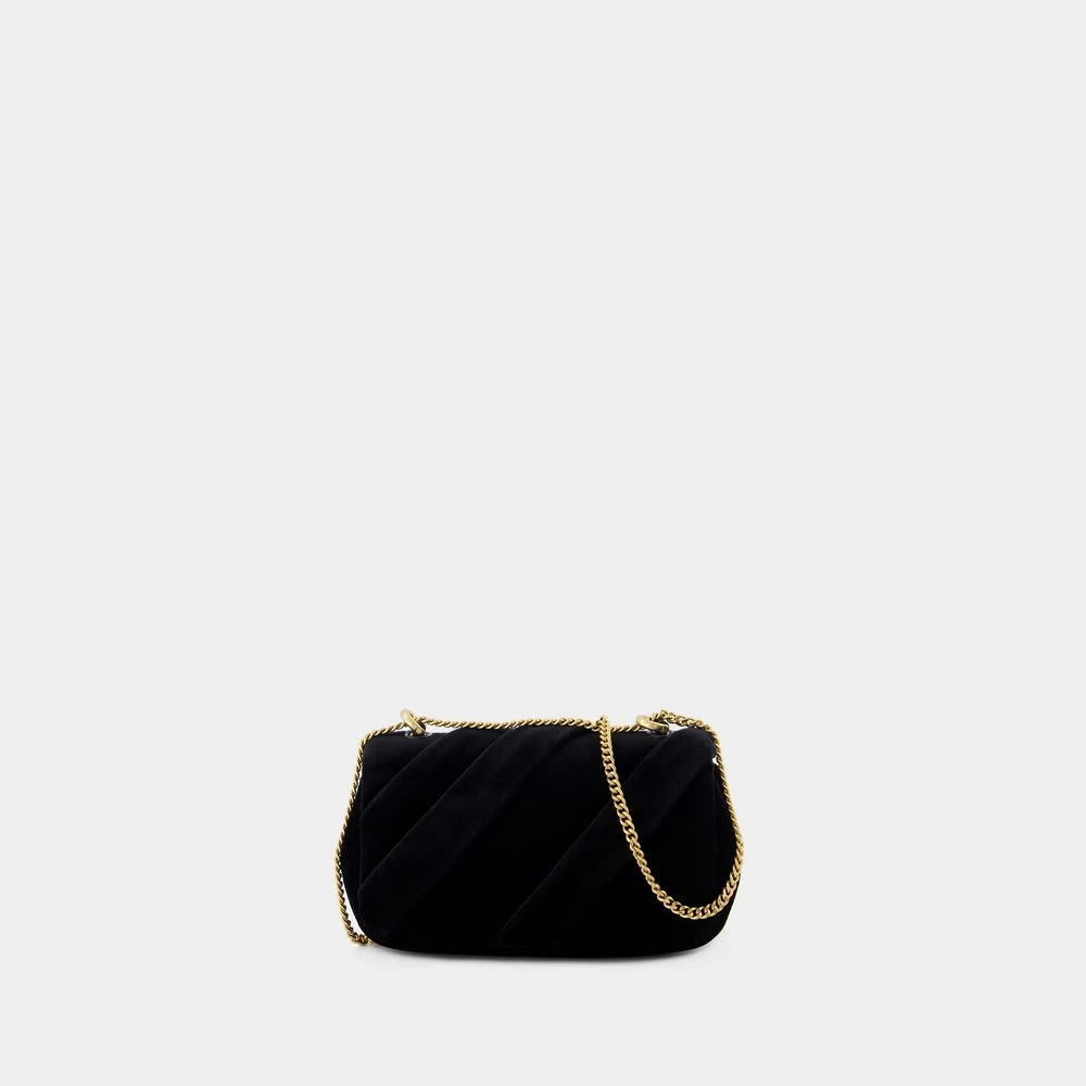 TORY BURCH Mini Flap Schoudertas Katoen Zwart Black Dames