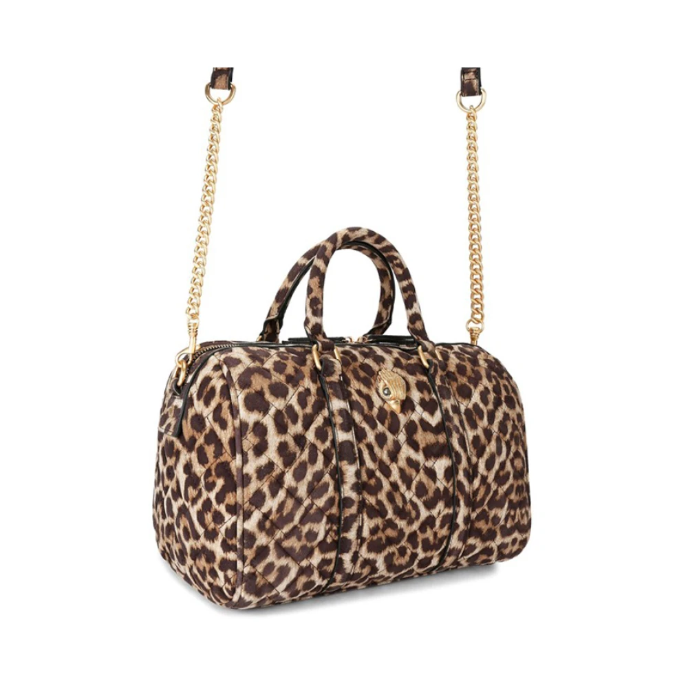 Kurt Geiger Luipaardprint Boston Tas Brown Dames