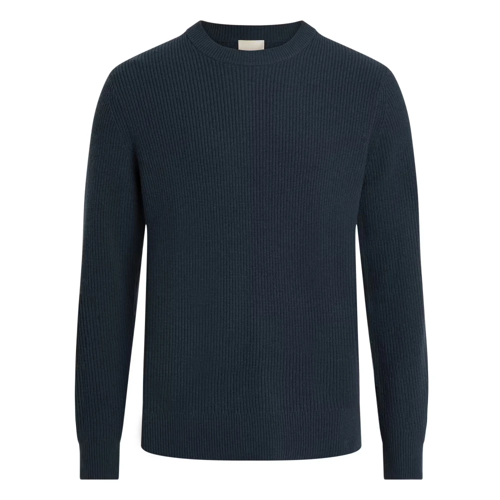Calvin Klein Merino Ribgebreide Trui Black Heren