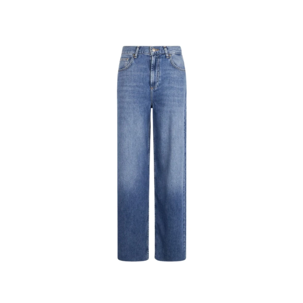 Liu Jo Wijde Pijp Denim Broek Blue Dames