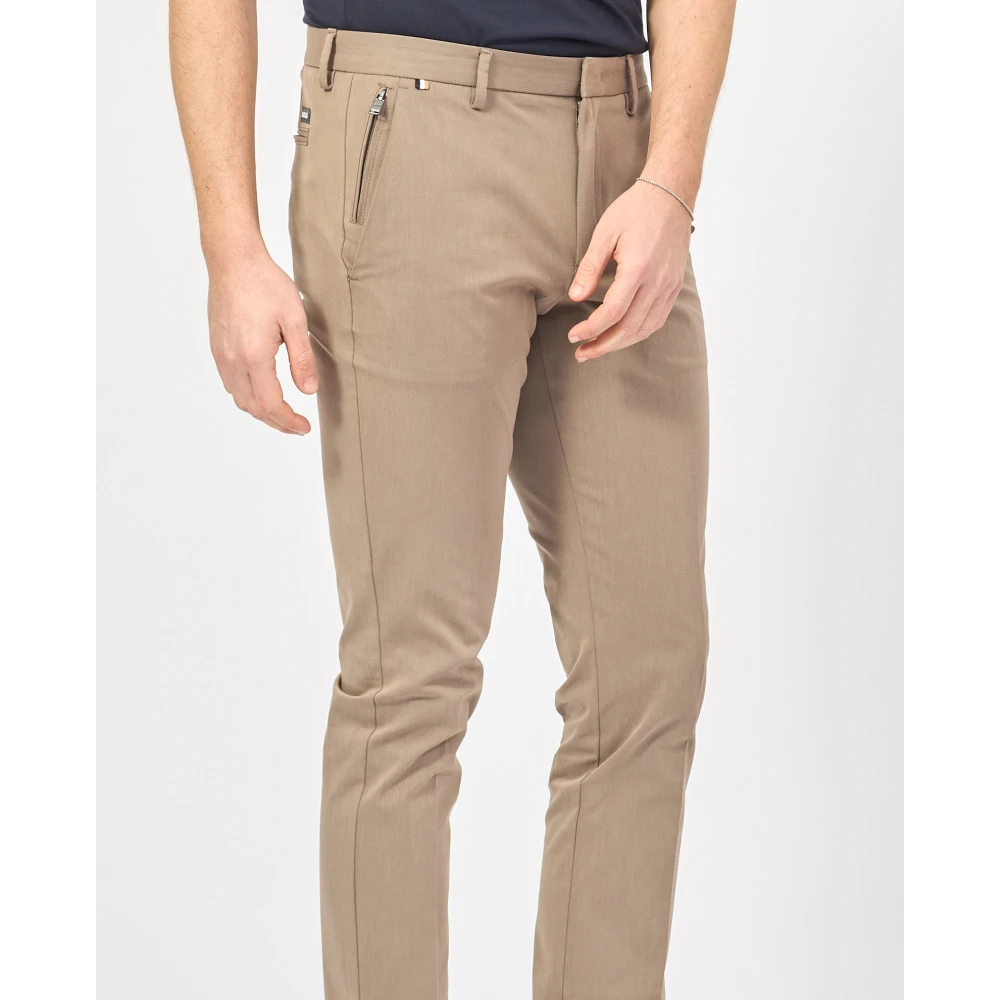 Hugo Boss Groene Slim Fit Broek Kaito Green Heren