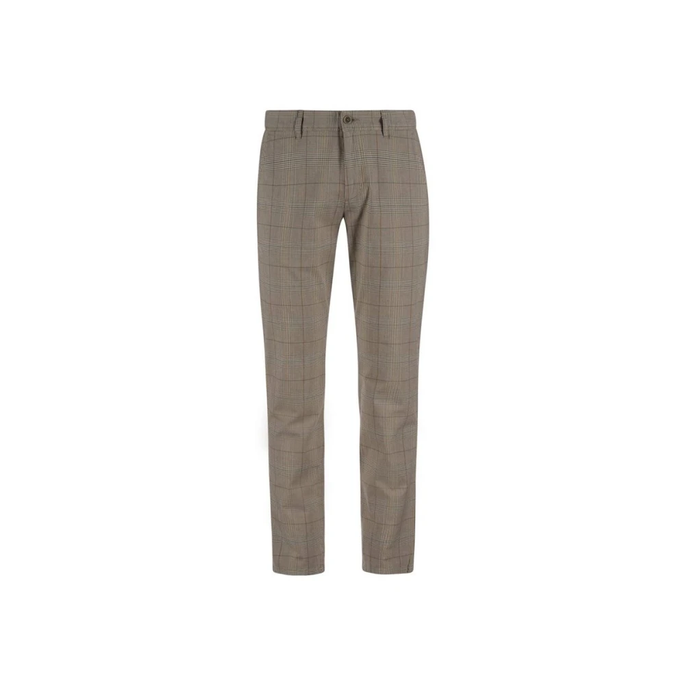 Alberto Smart Check Broek Brown Heren