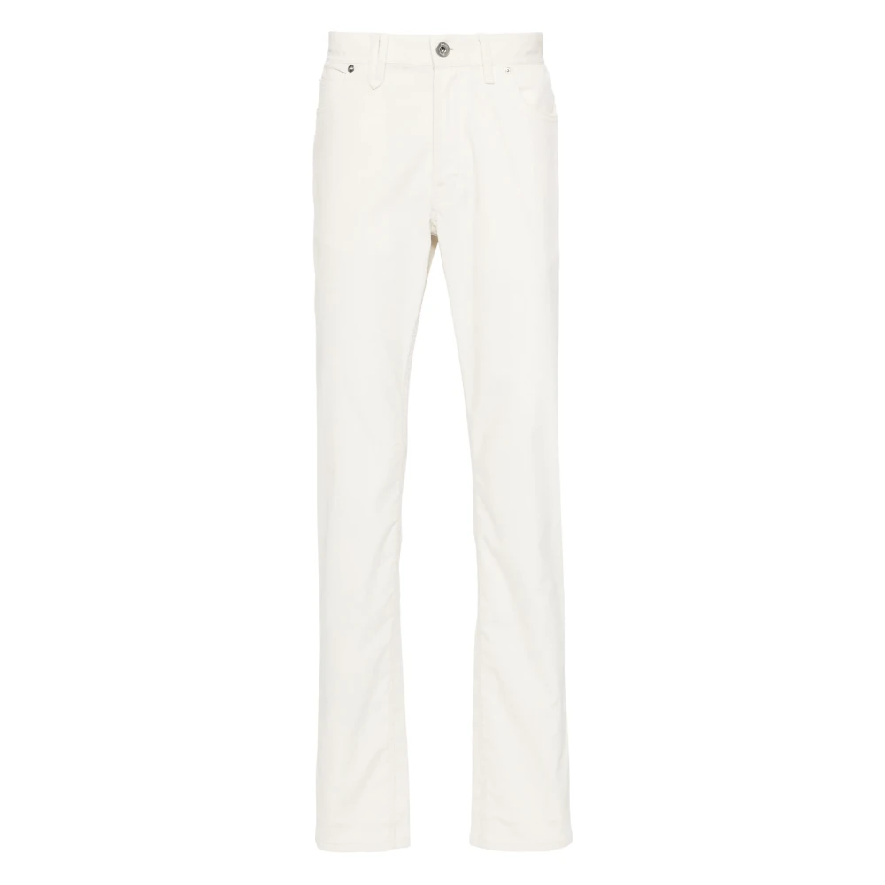 Brioni Stretch Cotton Meribel Jeans White Heren