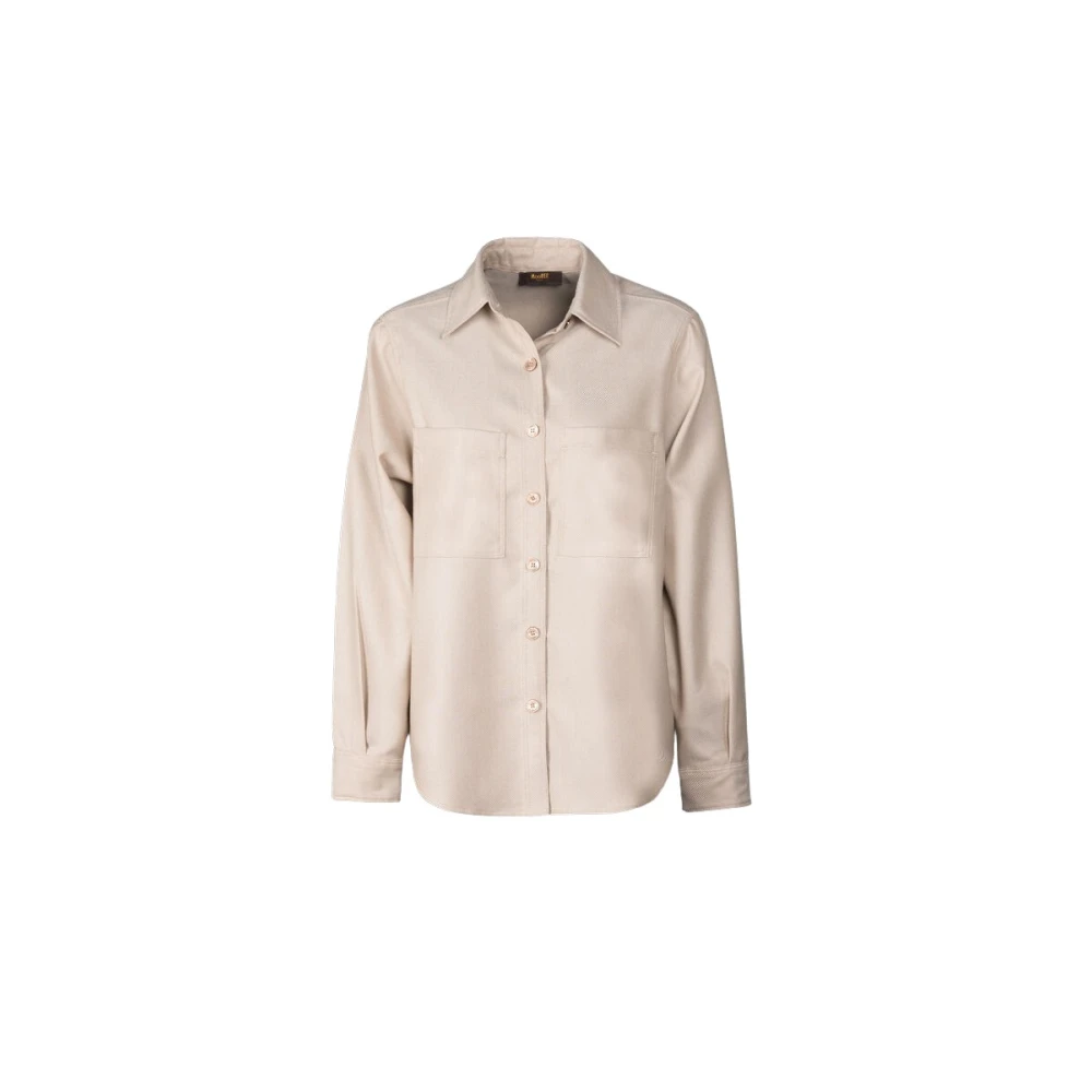 Moorer Women's Beige Shirts, S, Zama-Ca7 Shirt
