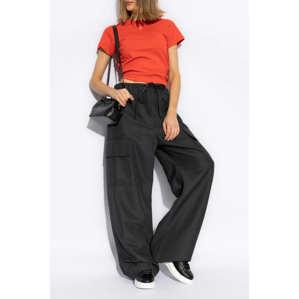 alexander mcqueen T-shirt met logo Red Dames