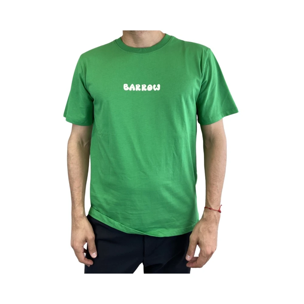 Barrow Groene T-shirt met korte mouwen Green Heren