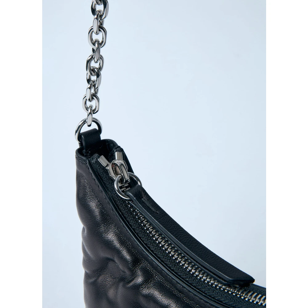 Maison Margiela Gewatteerde leren schoudertas Black Dames