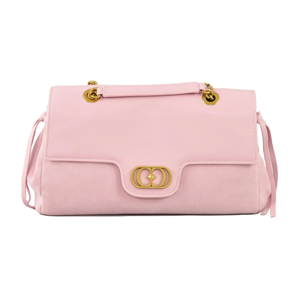La Carrie Leren Schoudertas Pink Dames