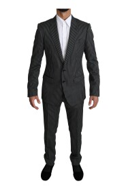 Black White Stripes 2 Piece MARTINI Suit