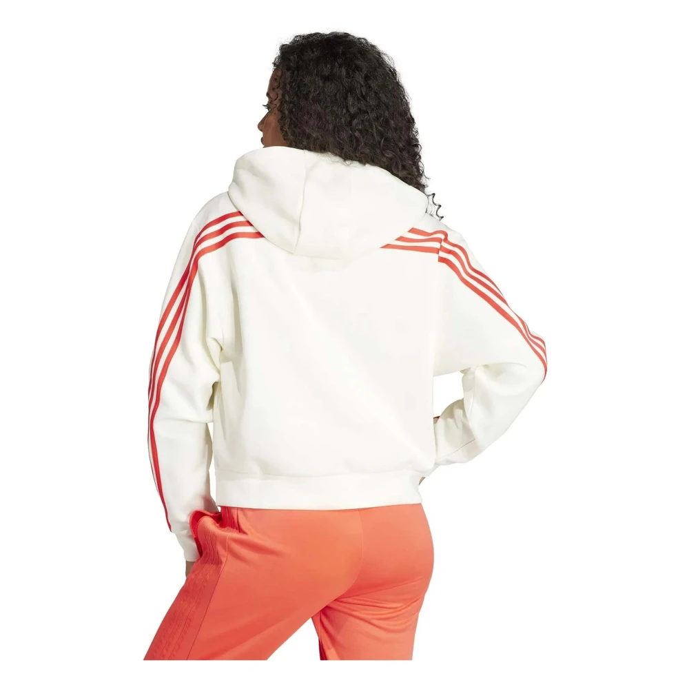Adidas Future Icons 3-Stripes Full Zip Hoodie White Dames