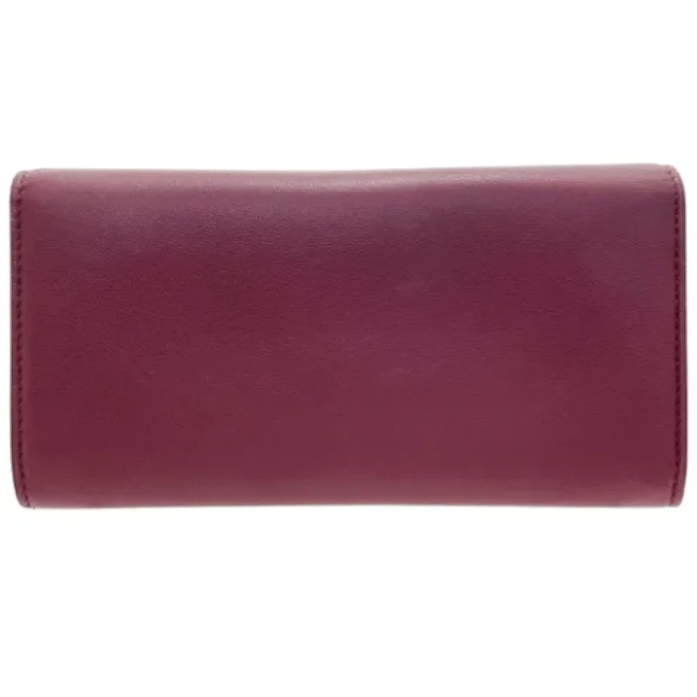 Bottega Veneta Vintage Pre-owned Leather wallets Red Dames
