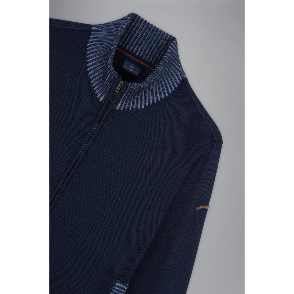 PAUL & SHARK Blauwe Sweaters voor Mannen Blue Heren