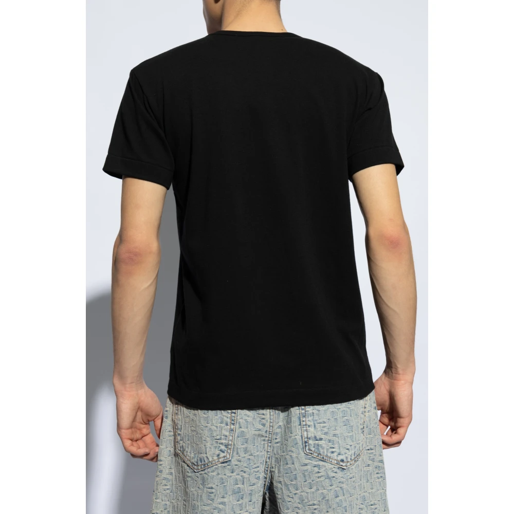 Comme des Garçons Play T-shirt met logo Black Heren