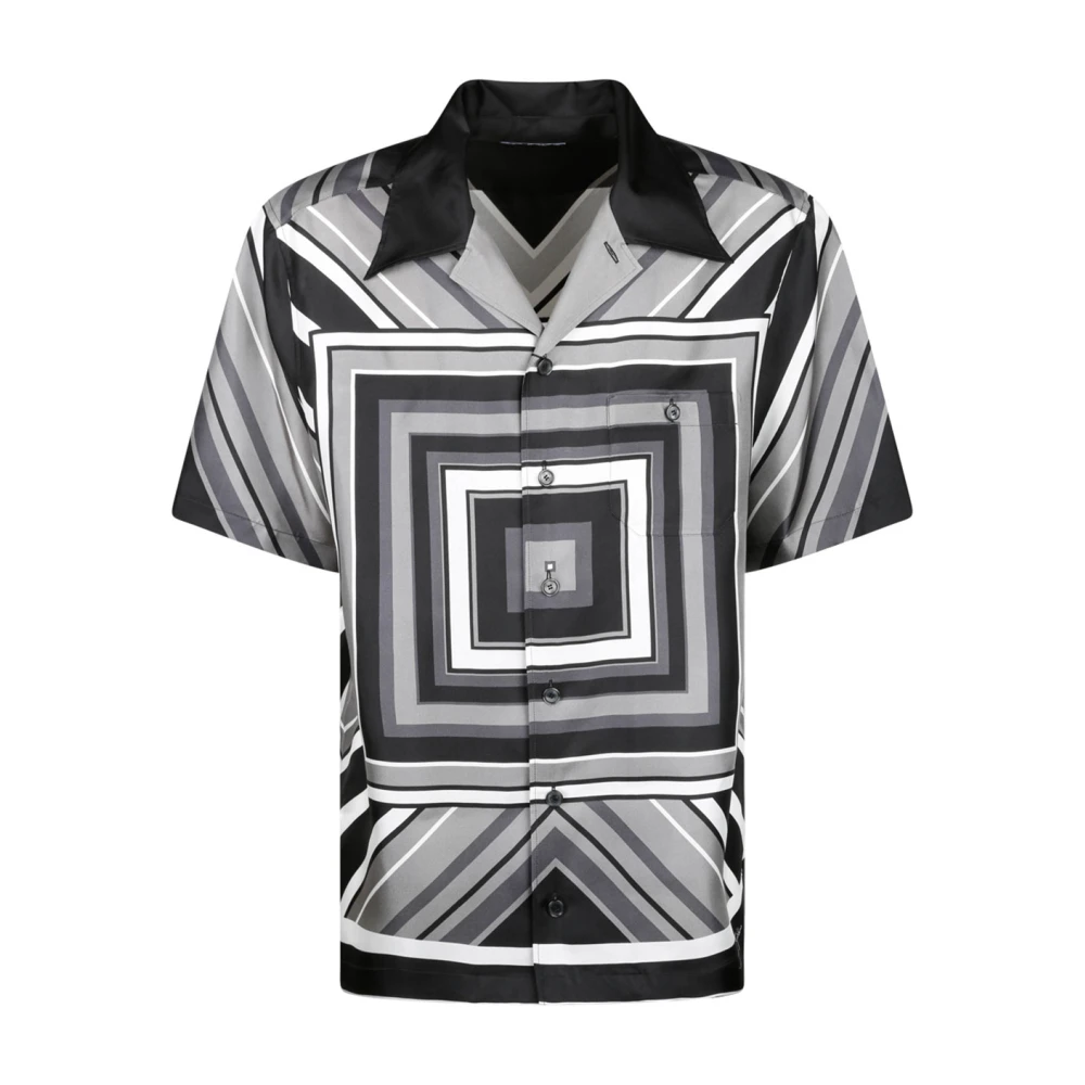 Dolce & Gabbana Men's Multi-Striped Silk Shirt, Regular Fit