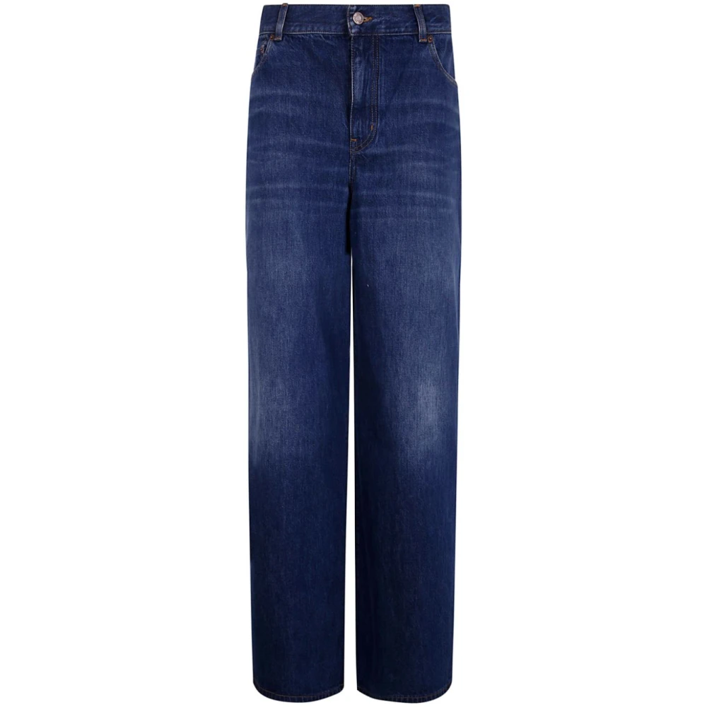 Chloé Blauwe Wide Leg Denim Jeans Blue Dames