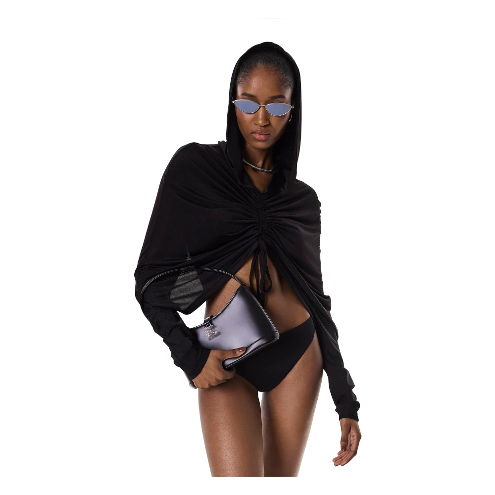 Kazar Studio Zwarte handtas met korte schouderband Black Dames