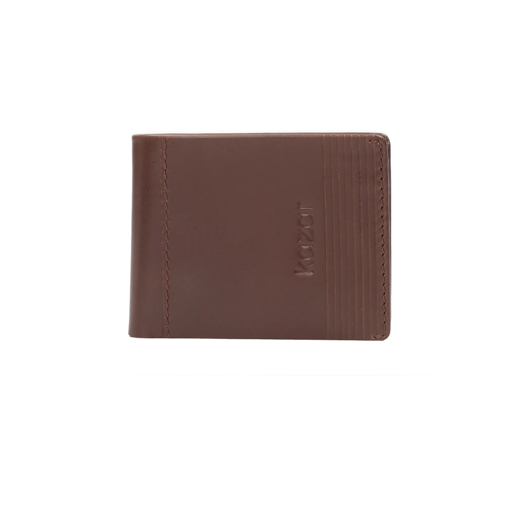Kazar Bruin leren herenportemonnee Brown Heren