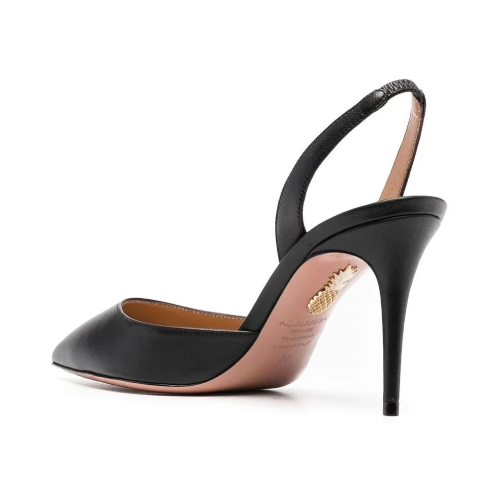 Aquazzura Zwarte So Nude Pump 85 Black Dames