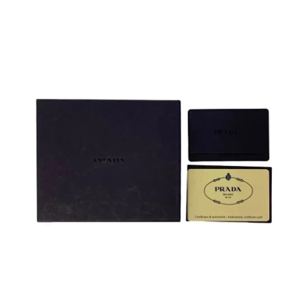 Prada Vintage Pre-owned Nylon wallets Red Dames