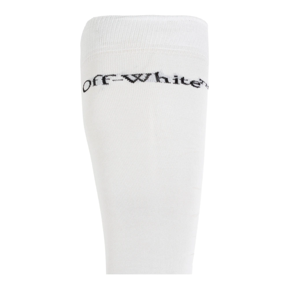 Off White Sokken met logo White Heren