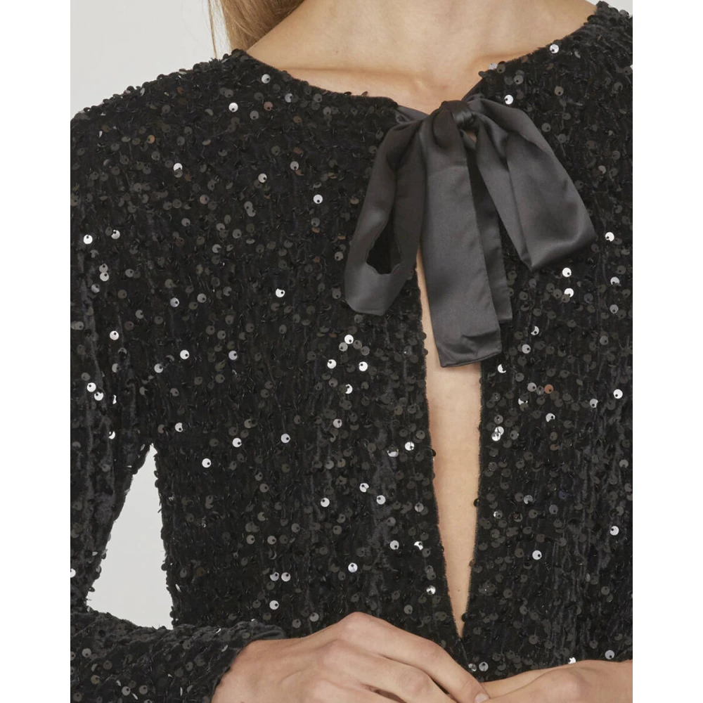 Sisters Point Elegante Blouse Nell-Top.ls Black Dames