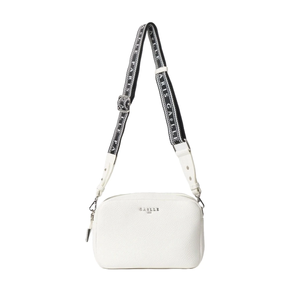 Gaëlle Paris Ivoor Schoudertas met Logodetail Beige Dames