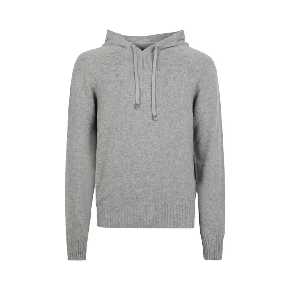 Tom Ford , Cashmere Knitwear, Male, Green, L, Seamless Cashmere Hoodie - Image 3