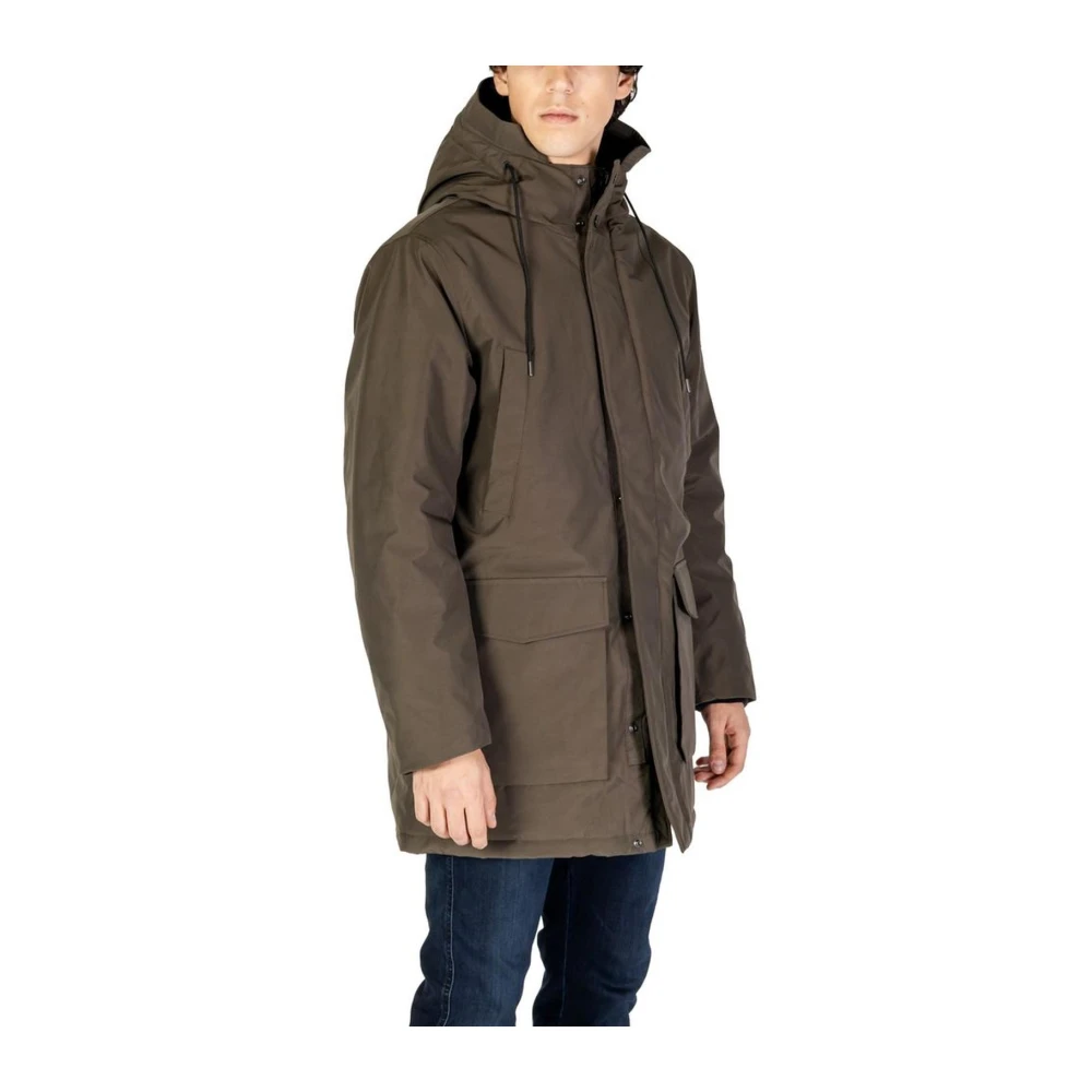 Replay Groene Polyamide Jas Green Heren