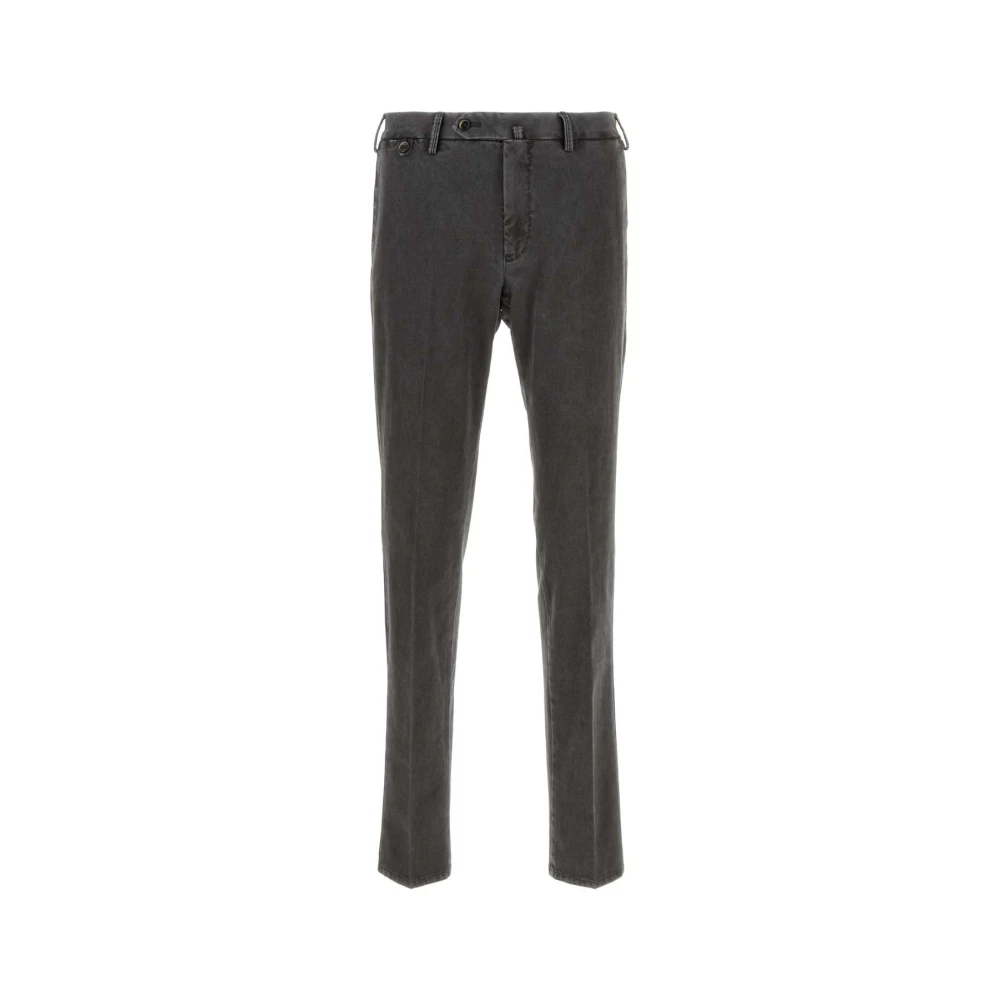 PT Torino Stretch houtskool katoenen broek Gray Heren