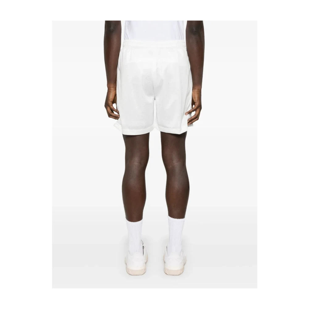 Casablanca Monogram Jacquard Side Stripe Shorts White Heren