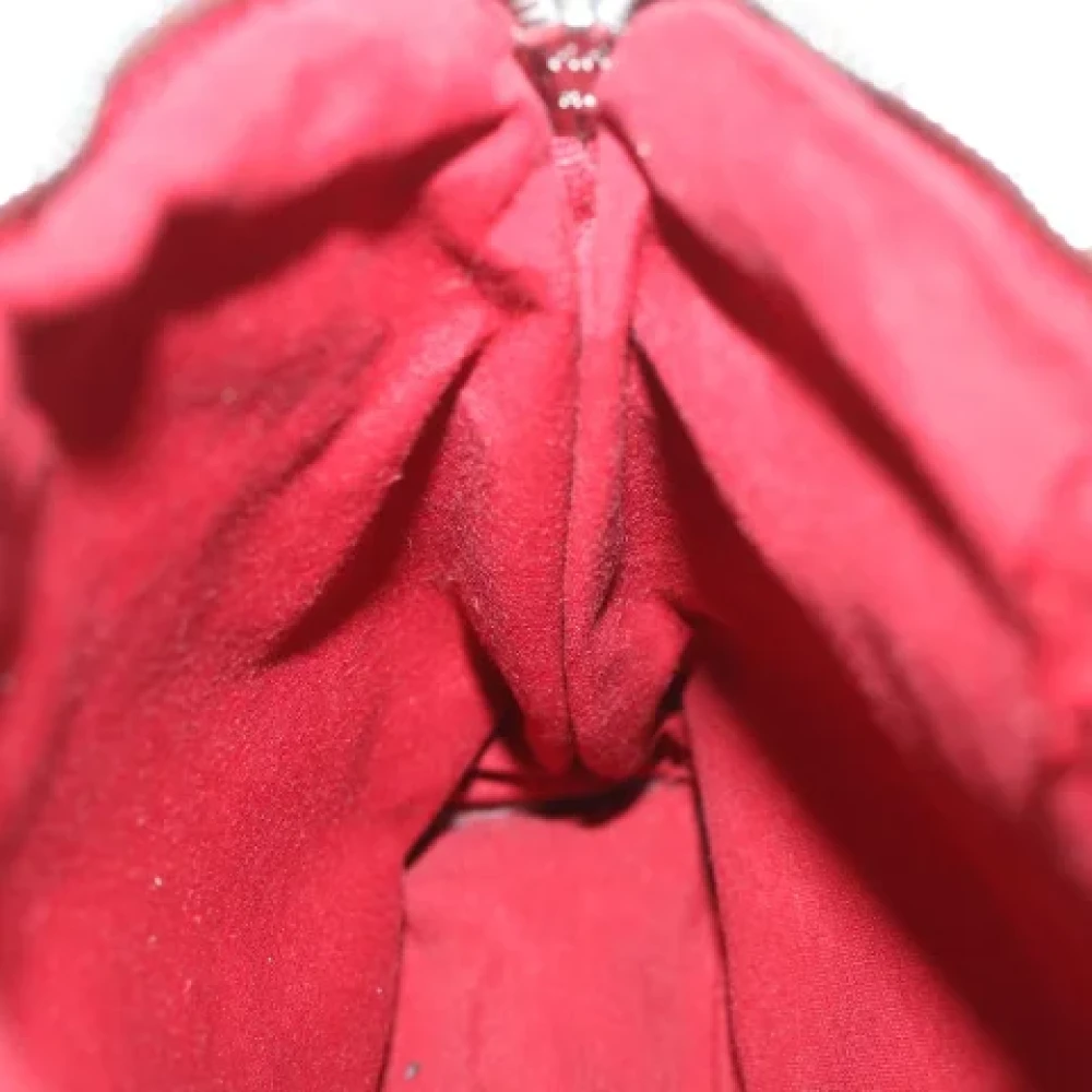 Hermès Vintage Pre-owned Canvas pouches Red Dames
