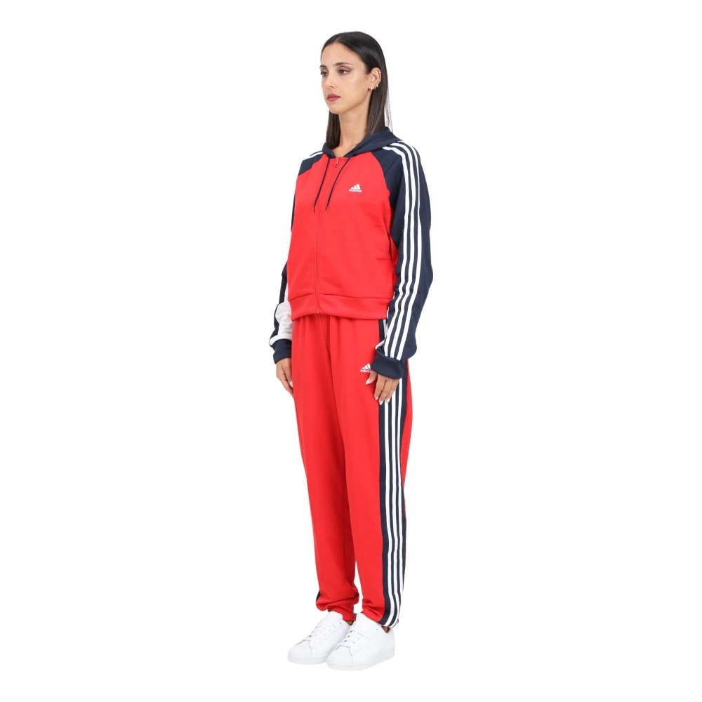 Adidas Boldblock Rood en Blauw Trainingspak Red Dames