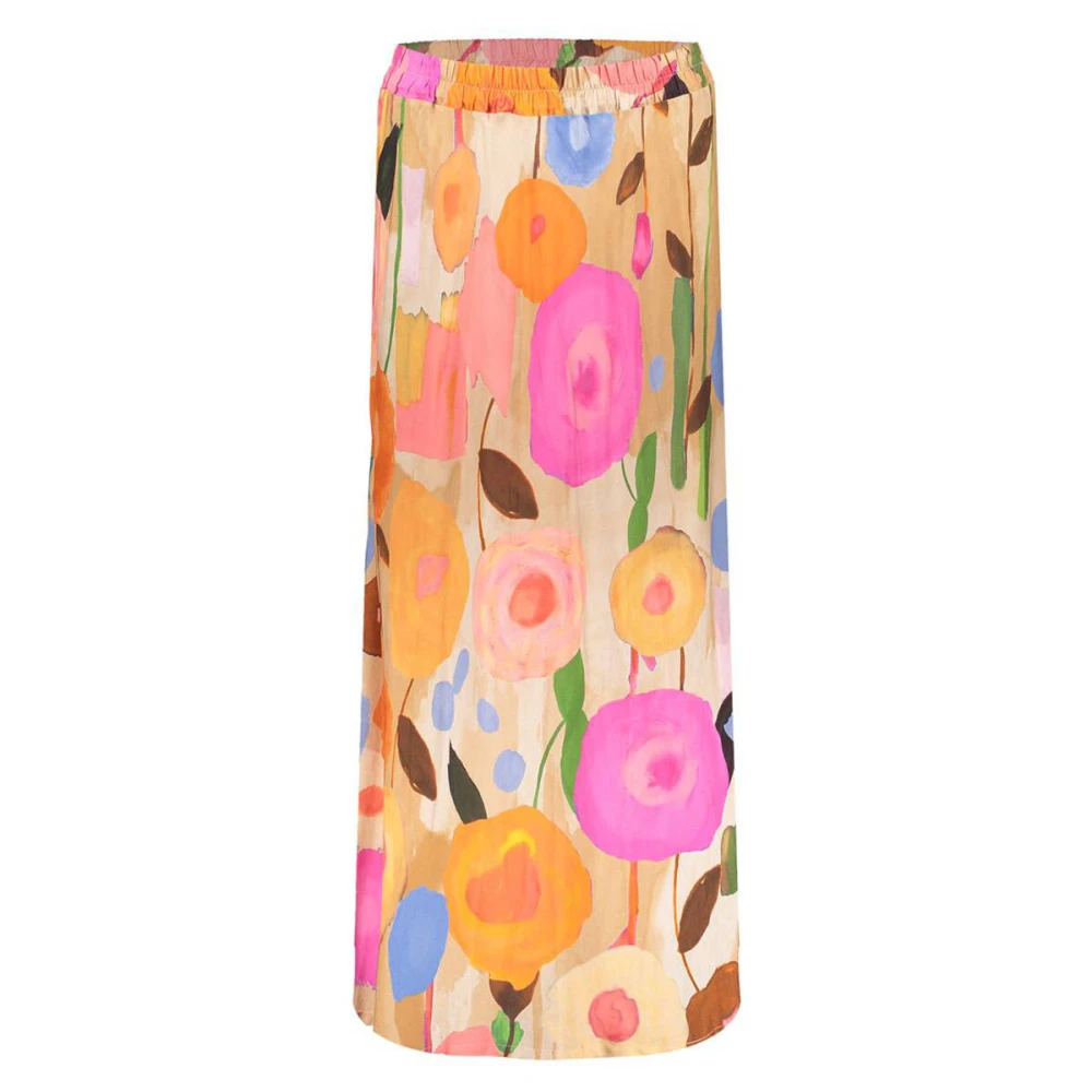 Geisha Floral AOP Rok Pink Dames
