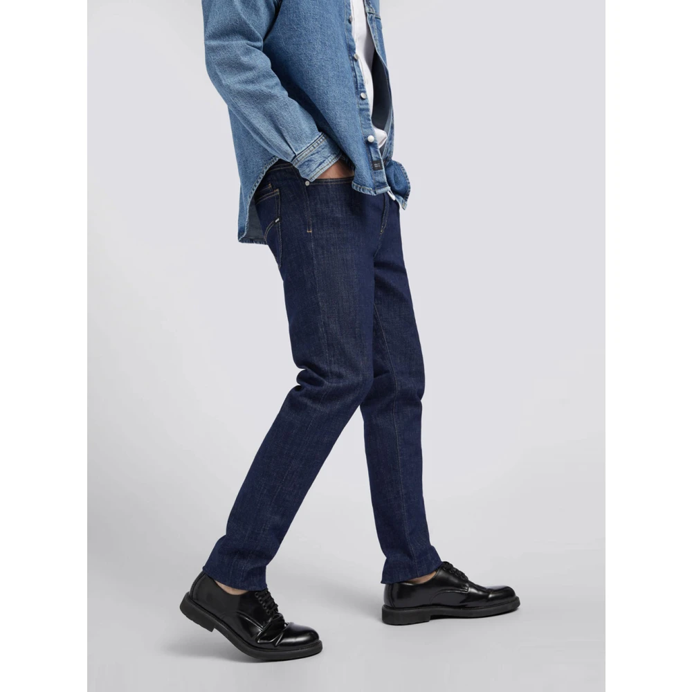 GAS Indigo Denim Jeans Must-Have Slim Fit Blue Heren