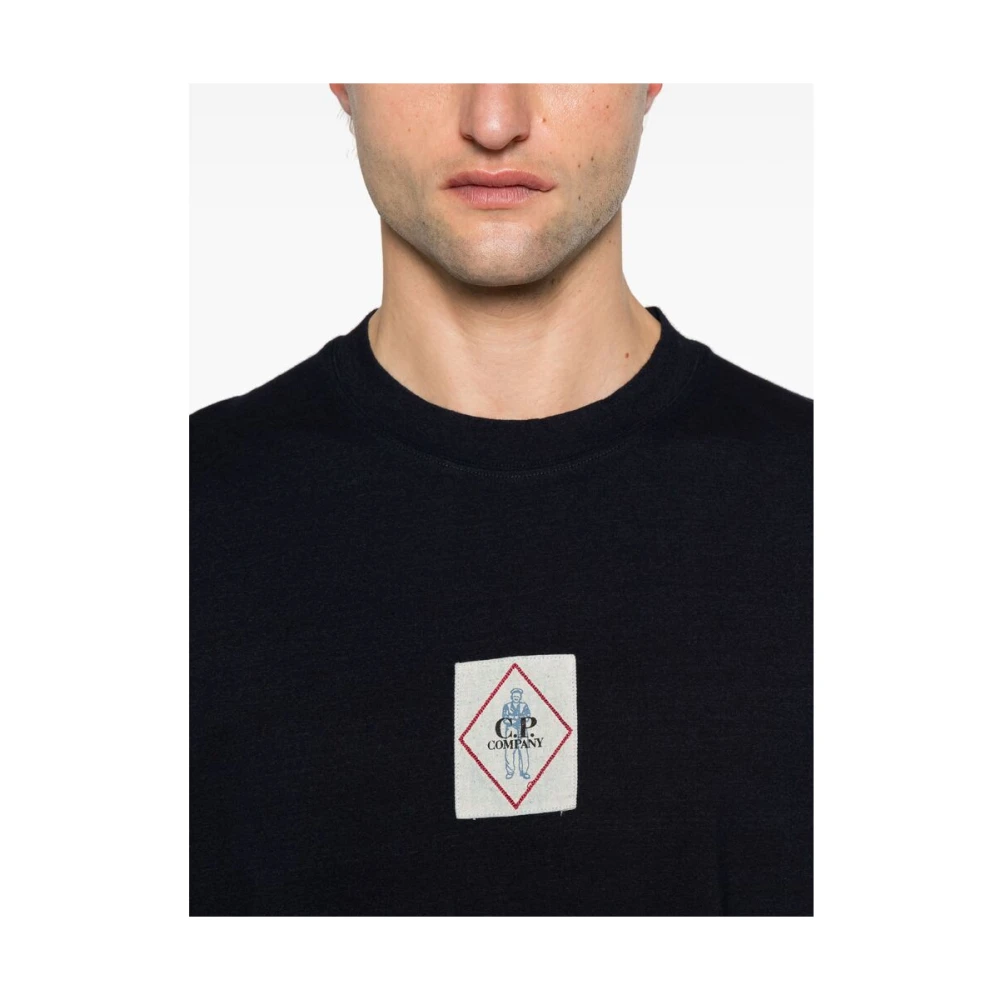 C.P. Company Midnight Blue Crew Neck T-shirt Blue Heren